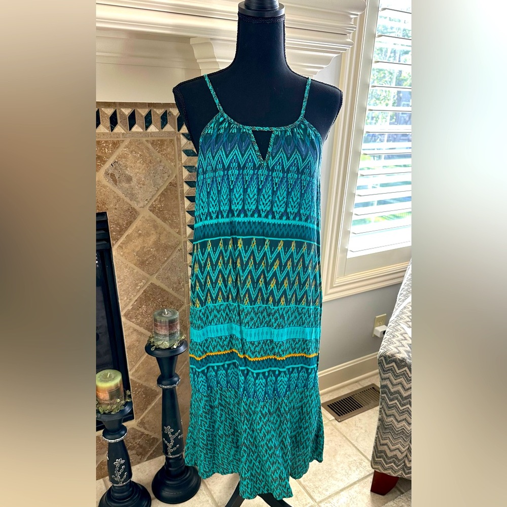 prAna Nari Midi Dress Halter Keyhole Neckline - Picture 3 of 9